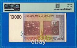 10,000 Dollars Zimbabwe 2008 P72 58 PMG Certified Authentic Choice About Unc