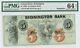 1860's Stonington Bank Connecticut $5 Obsolete Currency Note Pmg Choice Unc 64