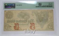 1861 PMG Choice UNC63 NEW JERSEY, EGG HARBOR $5 Five Dollar Bank Note #40996F