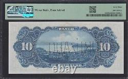 1906 Mexico Banco de GUERRERO 10 Pesos S299b PMG 63. Choice UNC