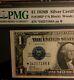 1928b $1 Pmg63 Choice Unc Silver Cert Rare Star Woods/mills Funny Back 3604