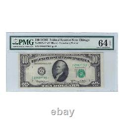 1950-E $10 Sm Size Federal Reserve Star Note, Granahan-Fowler, PMG Choice Unc 64