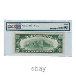 1950-E $10 Sm Size Federal Reserve Star Note, Granahan-Fowler, PMG Choice Unc 64