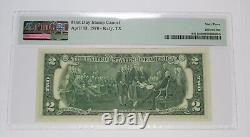 1976 KATY TEXAS PMG Choice UNC 63 Two Dollar $2 Note with Stamp #35022F