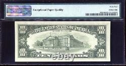 1981 $10 Federal Reserve Note Dallas PMG Choice Unc 64EPQ 1/3 Pop #K19967202A