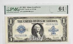 $1 1923 Silver Certificate Large Note PMG 64 EPQ Choice UNC Fr# 237 1001