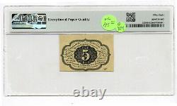 5 Cents First Issue Fr 1230 Fractional Currency PMG 58 EPQ Choice About Unc G404
