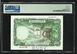 Equatorial Guinea 500 pesetas 1969 PMG Choice Gem UNC 64 EPQ