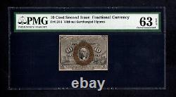 FR1244 10c US FRACTIONAL CURRENCY Graded PMG 63 EPQ Choice Unc L11