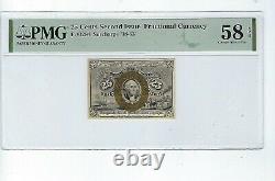 FR 1284 $0.25 SECOND ISSUE PMG CHOICE ABOUT UNC 58 EPQ Front is perfect