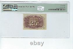 FR 1284 $0.25 SECOND ISSUE PMG CHOICE ABOUT UNC 58 EPQ Front is perfect
