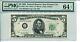 Fr 1961-j Star Wide I 1950 $5 Federal Reserve Note Pmg 64 Epq Choice Unc