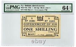 Fiji Government of Fiji 1 Shilling 1.9.1942 Pick 49a PMG Choice Unc 64 EPQ