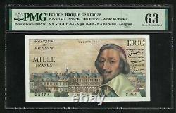 France 1000 Francs Richelieu (6-12-1956) PMG Choice UNC 63 EPQ