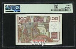 France 100 Francs Paysan (1-4-1954) PMG Choice Unc 64