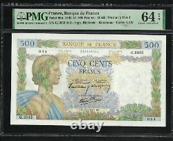 France 500 Francs Paix (16-1-1941) PMG Choice UNC 64