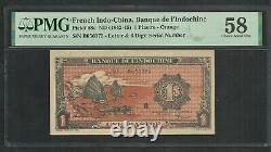 Indochina Une Piastre 1942-45 PMG Choice About UNC 58 EPQ
