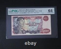 Indonesia 1968, 10000 Rupiah, P112a, PMG 64 Choice UNC