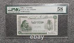 Libya Banknote 10 Piastres 1952 P13 PMG Choice About UNC 58