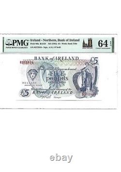 PMG64EPQ Choice UNC Bank of Ireland 1983 £5.00 prefix R272934