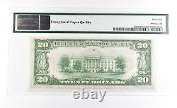 PMG64 Choice Unc EPQ 1934 $20 Cleveland OH US FRN Green Seal Fr#2054-Ddgsm 0942