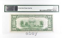 PMG64 Choice Unc EPQ 1934 $20 Cleveland OH US FRN Green Seal Fr#2054-Ddgsm 0946