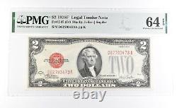 PMG 64 Choice Unc EPQ 1928 F $2 Legal Tender Note Red Seal Fr#1507 0925