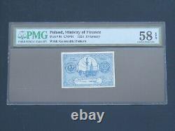 Poland 1924- 10 Groszy -ministry Of Finance- Pmg Choice A Unc 58 Epq -rare Note