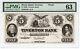Rhode Island Tiverton Bank $5 Proof Pmg Choice Unc 63 Very Rare