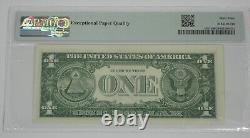 S/N ERROR Series 1957-B Blue Seal $1 Silver Cert Note PMG 64 Ch Unc EPQ Fr#1621