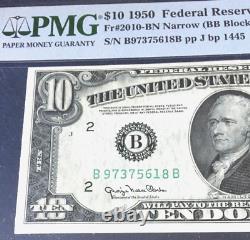Series 1950 $10 Pmg63 Epq, Choice Unc, Frn, Bank Of New York 9266