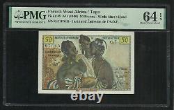 Togo 50 Francs 1956 PMG Choice UNC 64 EPQ