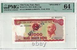 VIETNAM SPECIMEN 10,000 DONG 1993 PICK# 115s PMG 64 Choice UNC. #PL2367