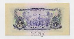 Viet Cong Bank Note Battle VIETNAM 5 Dông 1966 P42a Choice UNC PMG 64 C. 91