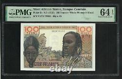 West Africa 100 Francs 1959 PMG Choice UNC 64 EPQ