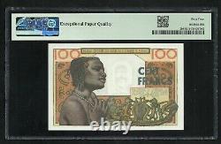 West Africa 100 Francs 1959 PMG Choice UNC 64 EPQ
