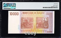 Zimbabwe 10000 (10,000) Dollars 2008 Pick-72 Choice UNC PMG 64